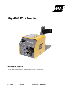 Mig 4HD Wire Feeder