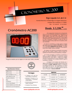 Cronómetro AC200 CRONÓMETRO