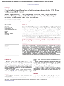 Obesity in Castile and Leon, Spain: Epidemiology and
