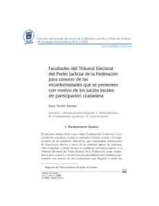 Facultades del Tribunal Electoral del Poder Judicial de la