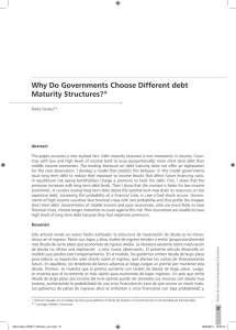 Why Do Governments Choose Different debt Maturity Structures?*