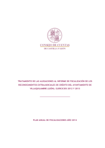 Tratamiento alegaciones118KB - Consejo de Cuentas de Castilla y