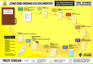 ¿como debe ordenar sus documentos?