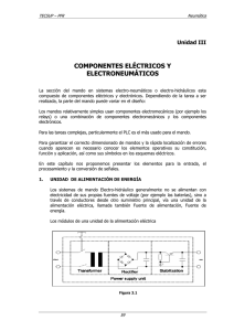 COMPONENTES ELÉCTRICOS Y ELECTRONEUMÁTICOS