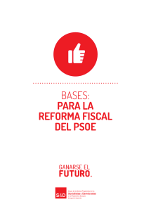 Bases para la reforma fiscal del PSOE