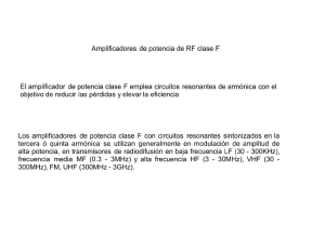 Amplificadores de potencia de RF clase F