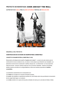 proyecto de murofagia: cook and eat the wall