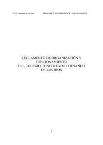 reglamento de organización y funcionamiento del colegio