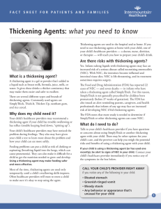 Thickening Agents: what you need to know