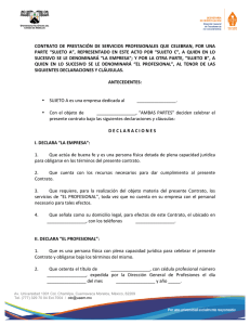 contrato de prestación de servicios profesionales que - OTC-UAEM