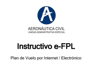 e-FPL Plan de Vuelo por Internet / Electrónico