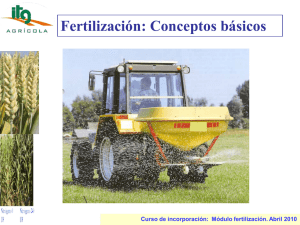 Fertilización: principios básicos