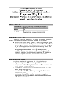 Programa TIS y PIS