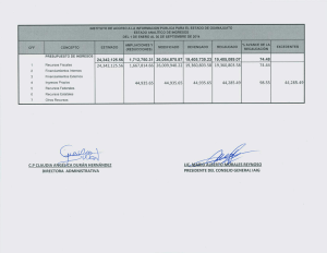 Recursos Fiscales Financiamientos Internos Financiamientos