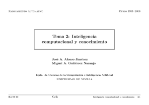 Tema 2: Inteligencia computacional y conocimiento