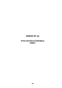 Page 1 ANEXO N9 12 EVALUACION ECONOMICA HDM