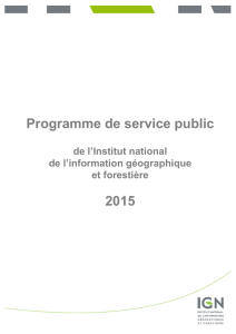 Programme de service public 2015