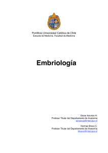 Embriología - Escuela de Medicina UC