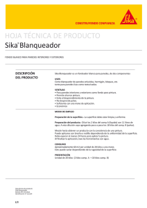 Sika Blanqueador - Sika Ecuatoriana