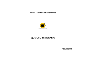 MT QUEJOSO TEMERARIO - Ministerio de Transporte