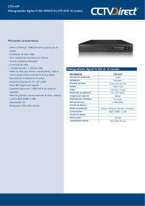 CTD-329 Videograbador digital H.264 VENUS D