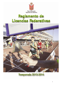 SECRETARIA GENERAL - Real Federación Española de Atletismo