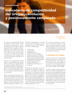 Indicadores de competitividad del Uruguay: Evolución y