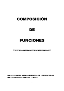 COMPOSICIÓN DE FUNCIONES