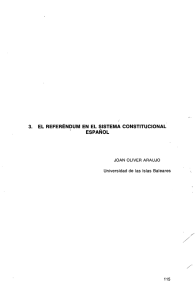El Referéndum en el Sistema Constitucional Español