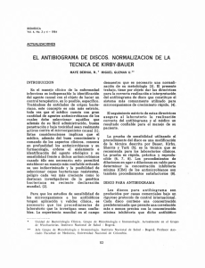 Antibiograma de Discos: T&eacute;cnica de Kirby-Bauer
