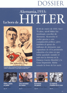 Alemania, 1933. La hora de Hitler
