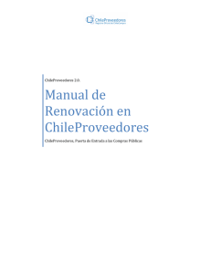 Manual de Renovación en ChileProveedores