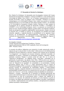 CV Resumido de Mariela Eva Rodriguez Dra. Mariela Eva