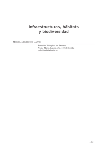 Infraestructuras, hábitats y biodiversidad
