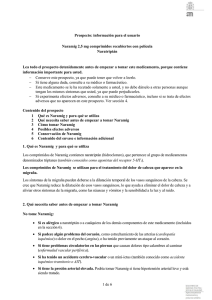 Prospecto - Agencia Española de Medicamentos y Productos