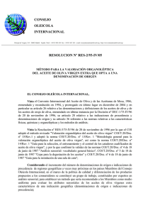 consejo oleicola internacional resolucion nº res-2/93
