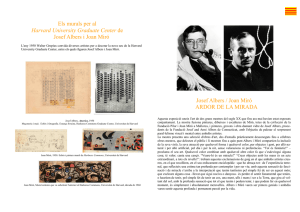 Fullet Albers-Miró cas - Fundació Pilar i Joan Miró a Mallorca