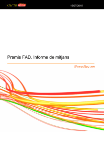 Premis FAD. Informe de mitjans