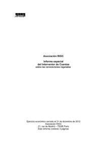 RIOC 2012 - Informe especial del interventor de cuentas- Esp