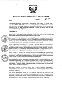 Page 1 RESOLUCION DIRECTORAL Nº 4207-2015-ANA