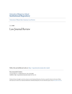 Law Journal Review - Institutional Repository