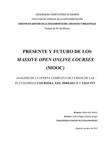 presente y futuro de los massive open online courses (mooc)