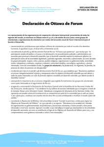 Declaración de Ottawa de Forum