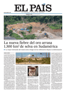1.300 km de selva en Sudamérica La nueva fiebre del oro arrasa