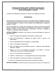 Protocolo Bilateral entre Costa Rica y Panamá al Tratado