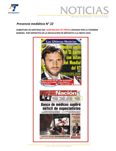 Presencia mediática N° 22