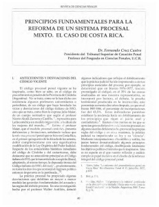 principios fundamentales para la reforma de un sistema procesal