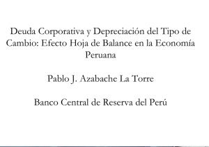 Efecto Hoja de Balance en la Economía Peruana