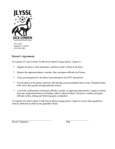Parent`s Agreement - Oakland Soccer Club