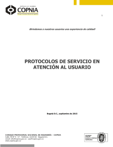 protocolos de servicio en atención al usuario